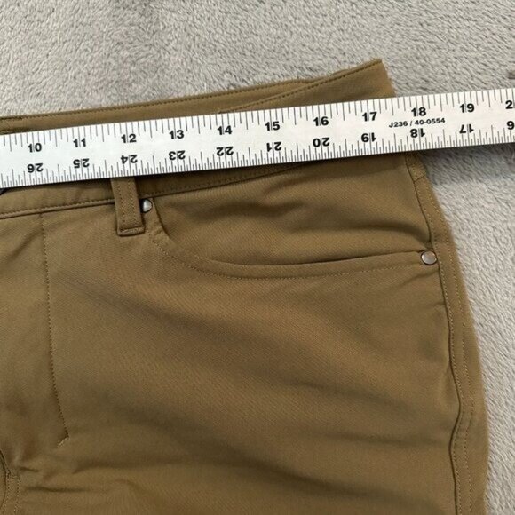 Lululemon ABC Pants Slim Fit Warpstreme Men's size 33 Tan Brown - Picture 4 of 7